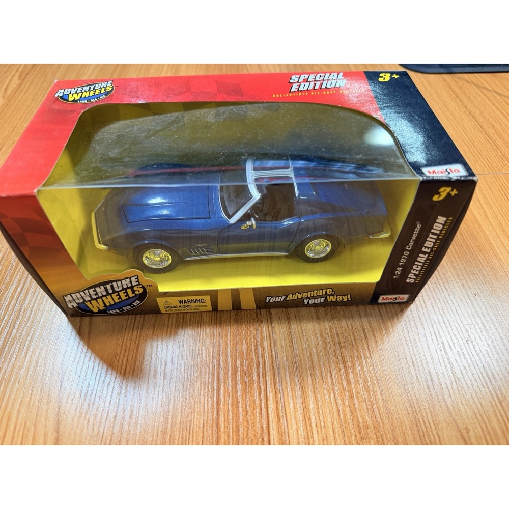 Maisto Adventure Wheels Special Edition 1:24 1970 Chevrolet Corvette Blue